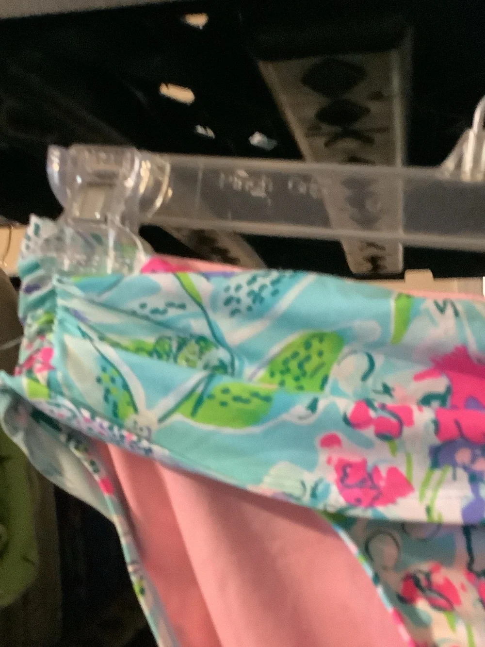 Lilly Pulitzer Colorful‎ Floral Ruffle Bikini Bottoms - Aqua, Pink, Green